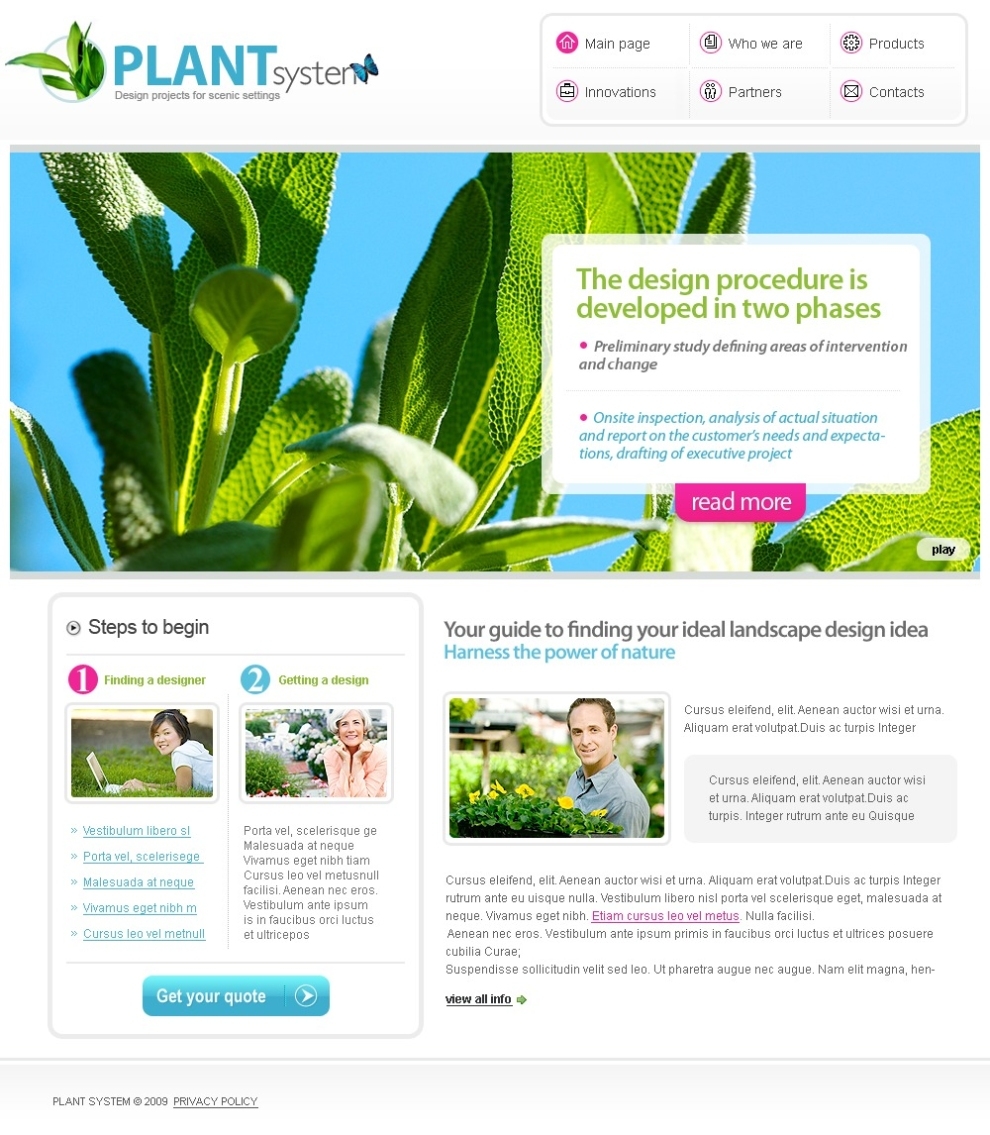 Jcgardendesign: Garden Design Quote Template Regarding Estimation Responsive Business Html Template Free Download