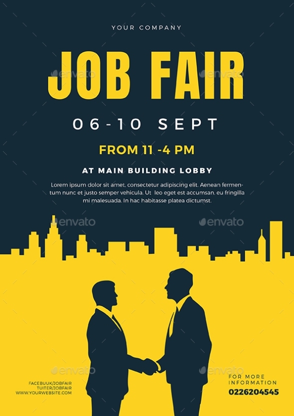 Job Fair Flyer Template 02 By Vector Vactory | Graphicriver Throughout Career Flyer Template