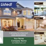 Just Listed Real Estate Postcards For Realtors inside Property Management Postcards Templates
