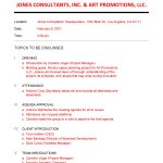 Kick-Off Meeting Agenda Template | Sample - Eforms inside Conference Call Agenda Template