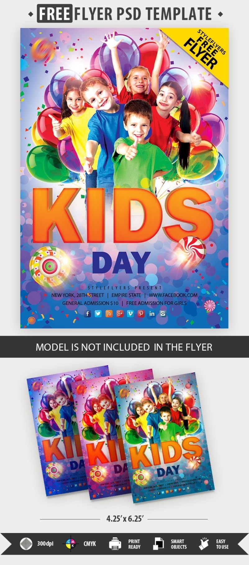 Kids Day Free Psd Flyer Template Free Download #30241 - Styleflyers For Flyer Design Templates Psd Free Download