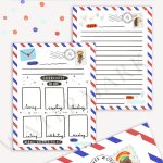 Kids Pen Pal Printable Letter Templates For Kids Letter - Etsy pertaining to Pen Pal Letter Template