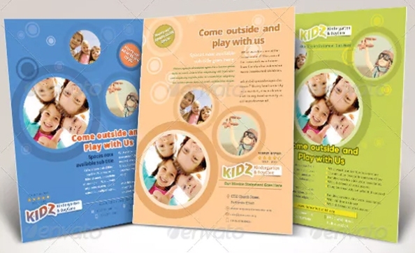 Kindergarten Flyer Templates – Free & Premium Psd, Ai , Eps Downloads For Kindergarten Flyer Template
