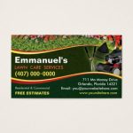 Landscaping Lawn Care Mower Business Card Template | Zazzle In Lawn Care Business Cards Templates Free