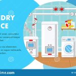 Laundry Service Website Banner Vector Template Stock Vector Pertaining To Ironing Service Flyer Template