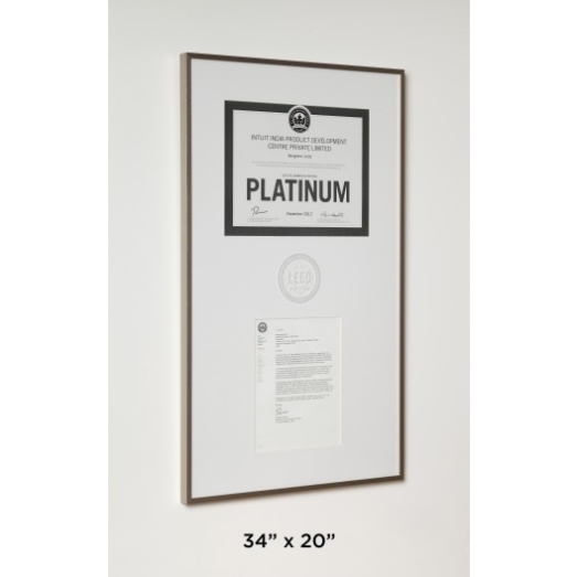 Leed Certificate Letter In Aluminum Frame Accessories Leed For Leed Letter Template