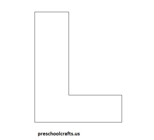 Letter L Crafts – Preschool And Kindergarten Inside Letter I Template For Preschool