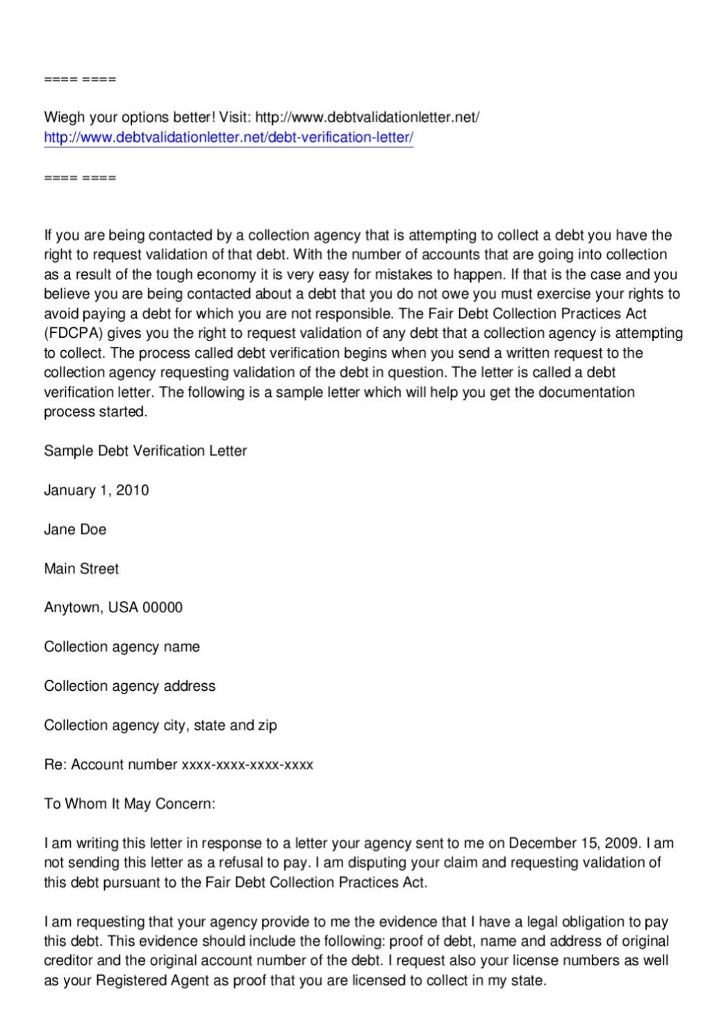 Letter To Collect Debt For Your Needs – Letter Template Collection Within Legal Debt Collection Letter Template