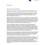 Letter To Financial Businesses Financial Ombudsman Service Intended For Ppi Claim Form Template Letter