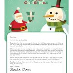 Letter To Santa Template Word Doc Collection In Letter From Santa Template Word