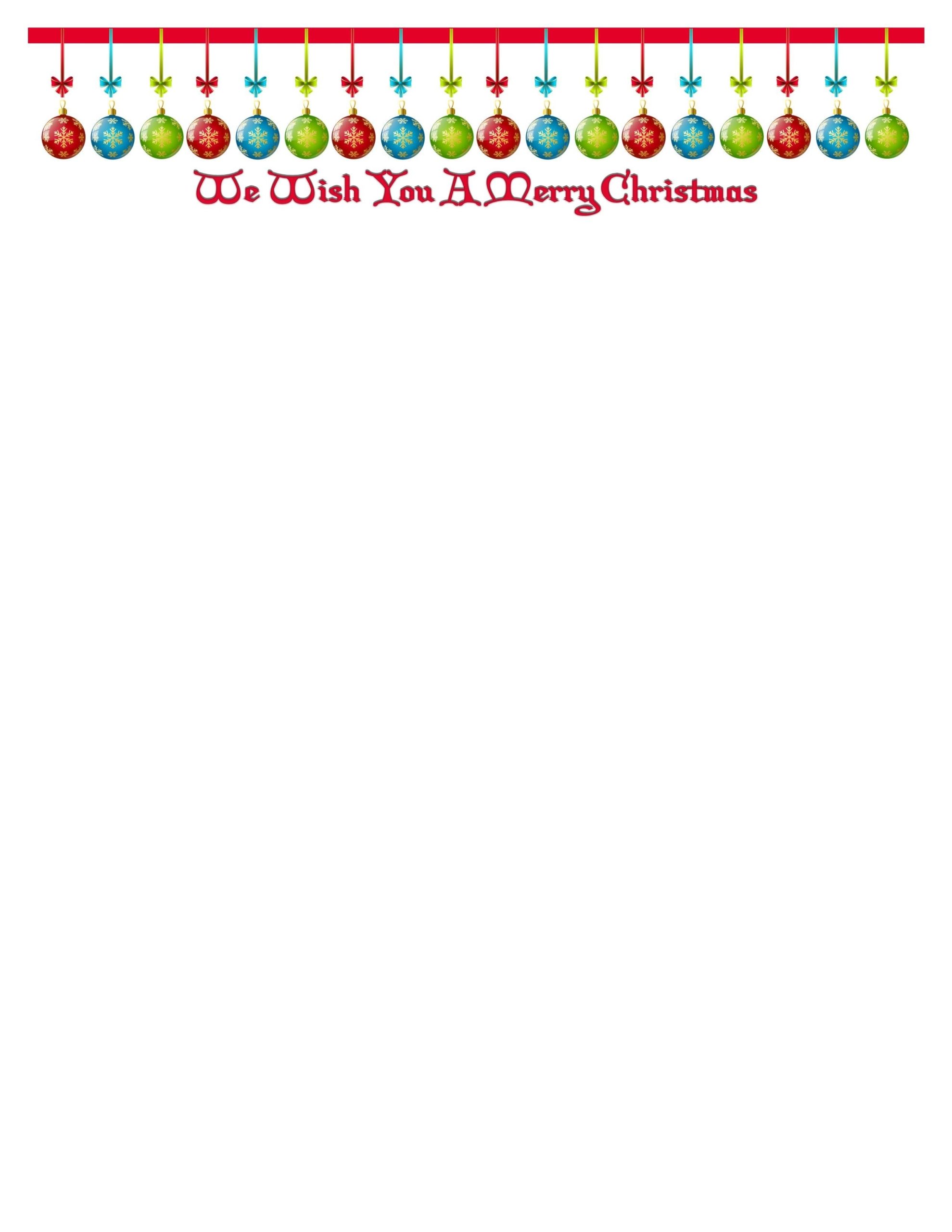 Letterhead Designs – Christmas | Bmc Letter Service Throughout Christmas Letterhead Template