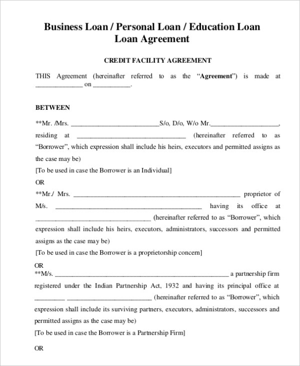 Loan Agreement Template | Template Business Pertaining To Cash Loan Agreement Template Free