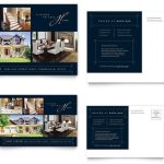 Luxury Home Real Estate Postcard Template – Word & Publisher Inside Postcard Size Template Word