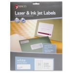 Maco Laser/Ink Jet White Address Labels, 1 X 2-5/8 Inches, 30 Per Sheet in Maco Label Templates