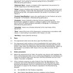 Manufacturing Agreement (Standard) – Docular Within Manufacturing Supply Agreement Templates