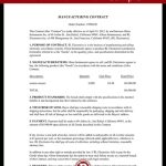 Manufacturing Contract - Free Contract Template (With Sample) throughout Toll Manufacturing Agreement Template
