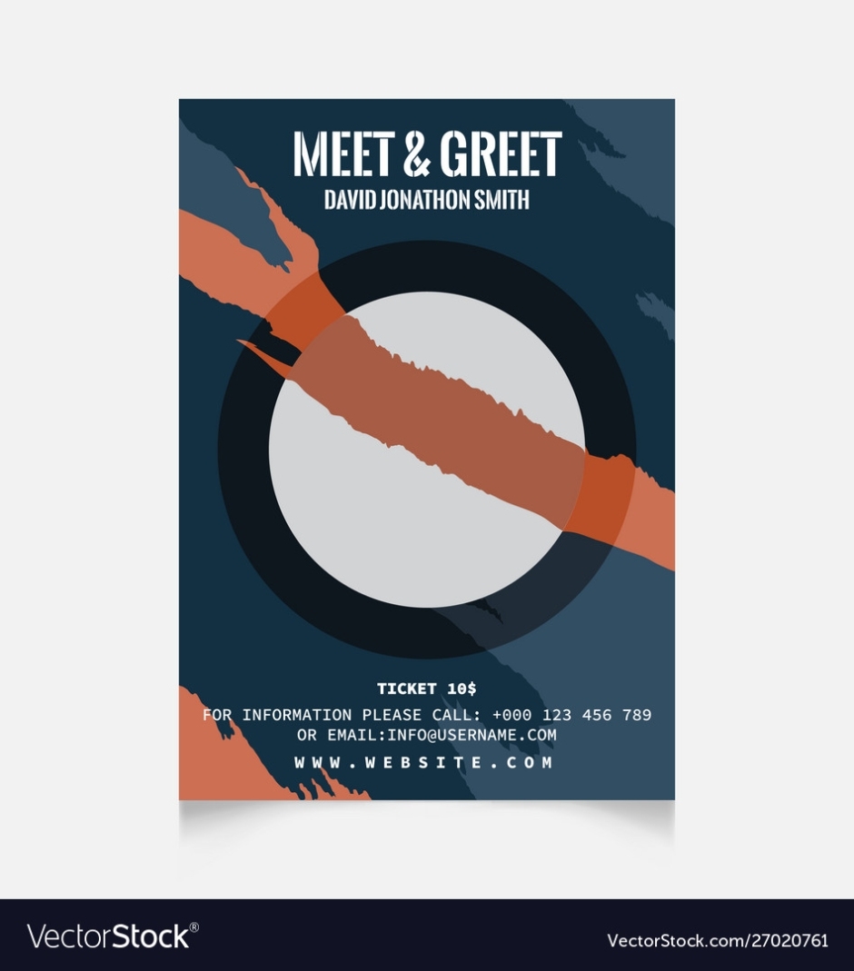 Meet And Greet Flyer Regarding Meet And Greet Flyer Template