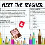 Meet The Teacher Template – Beautiful Designs – Go Science Girls For Meet The Teacher Template