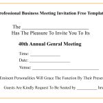 Meeting Invite With Agenda Template • Invitation Template Ideas In Business Meeting Request Template