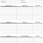 Meeting Minutes Template Download Printable Pdf | Templateroller In Meeting Agenda Notes Template