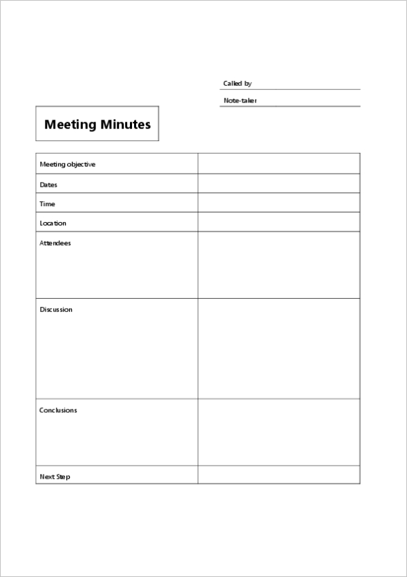 Meeting Minutes Templates | Word Free Download Intended For Meeting Minutes Template Microsoft Word