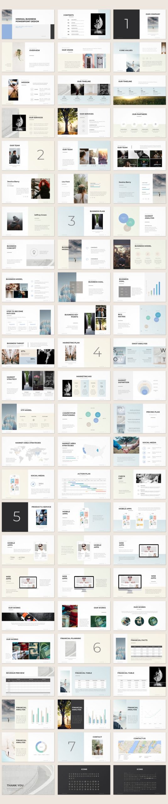 Minimal Business Plan Powerpoint Template – Download Powerpoint In Business Plan Template Powerpoint Free Download