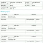 Minutes Of Meeting Template (Standard Format) – Dotxes Throughout Minutes Of The Meeting Template