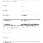 Modeling Contract – Free Printable Documents With Regard To Talent Agency Agreement Template