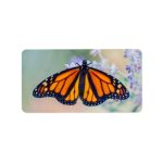 Monarch Butterfly Label | Zazzle Throughout Butterfly Labels Templates