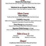 Mother'S Day At Cracovia Polish-American Restaurant &amp; Bar intended for Prix Fixe Menu Template