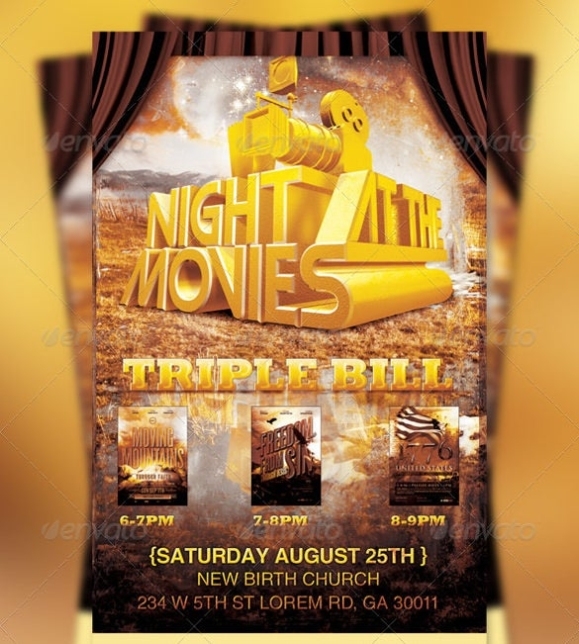 Movie Flyer Template Word With Regard To Movie Flyer Template Word