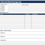 Ms Word Informal Meeting Agenda | Office Templates Online Regarding Simple Meeting Agenda Template Word