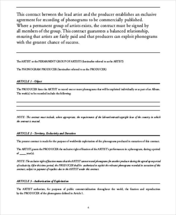 Music Publisher Agreement Template | Hq Printable Documents With Songwriter Agreement Template