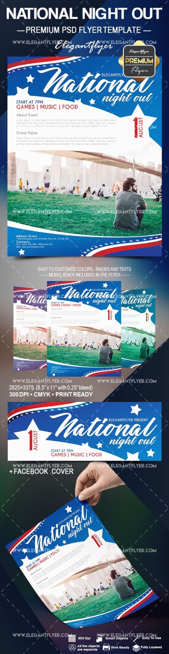 National Night Out - Flyer Psd Template | By Elegantflyer with National Night Out Flyer Template
