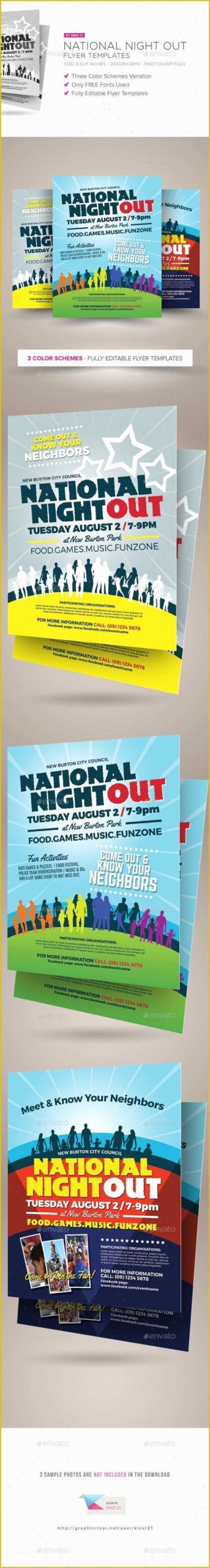 National Night Out Flyer Template Free Of National Night Out Flyer Regarding National Night Out Flyer Template