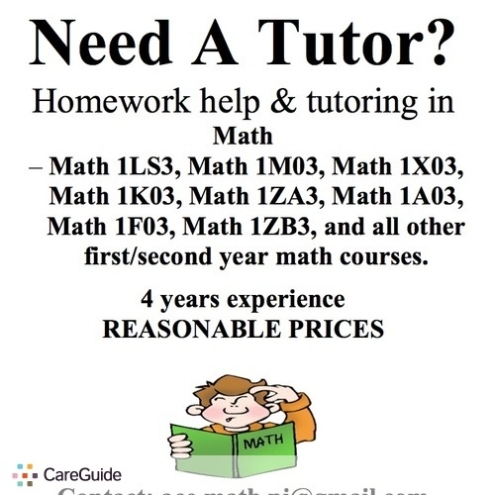 Need A Math Tutor? I Am A 4 Years Experienced Math Tutor. - Tutor With Regard To Math Tutoring Flyer Template