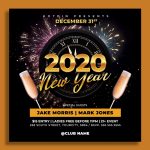 New Year Flyer Template By Hotpin On Dribbble Intended For New Years Eve Flyer Template