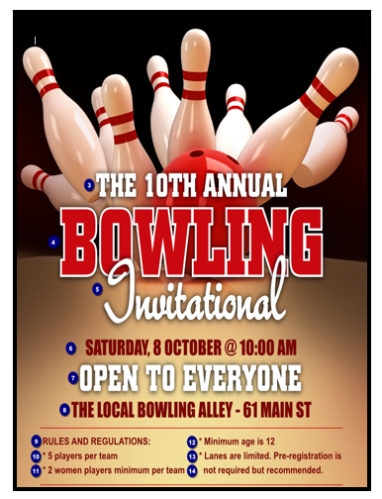 Newest For Free Bowling Flyer Templates For Microsoft Word – Cory And Karen Regarding Bowling Flyers Templates Free