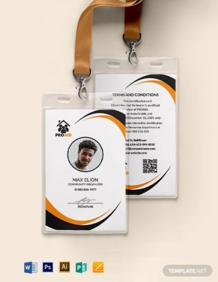 Ngo Employees Id Card Template – Illustrator, Indesign, Word, Apple Pertaining To Membership Card Terms And Conditions Template