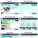 One Page Static Business Site For Design Company Presentation Report For One Page Business Website Template