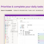 Onenote Template Onenote Digital Planner Task List – Etsy Uk Intended For One Note Templates