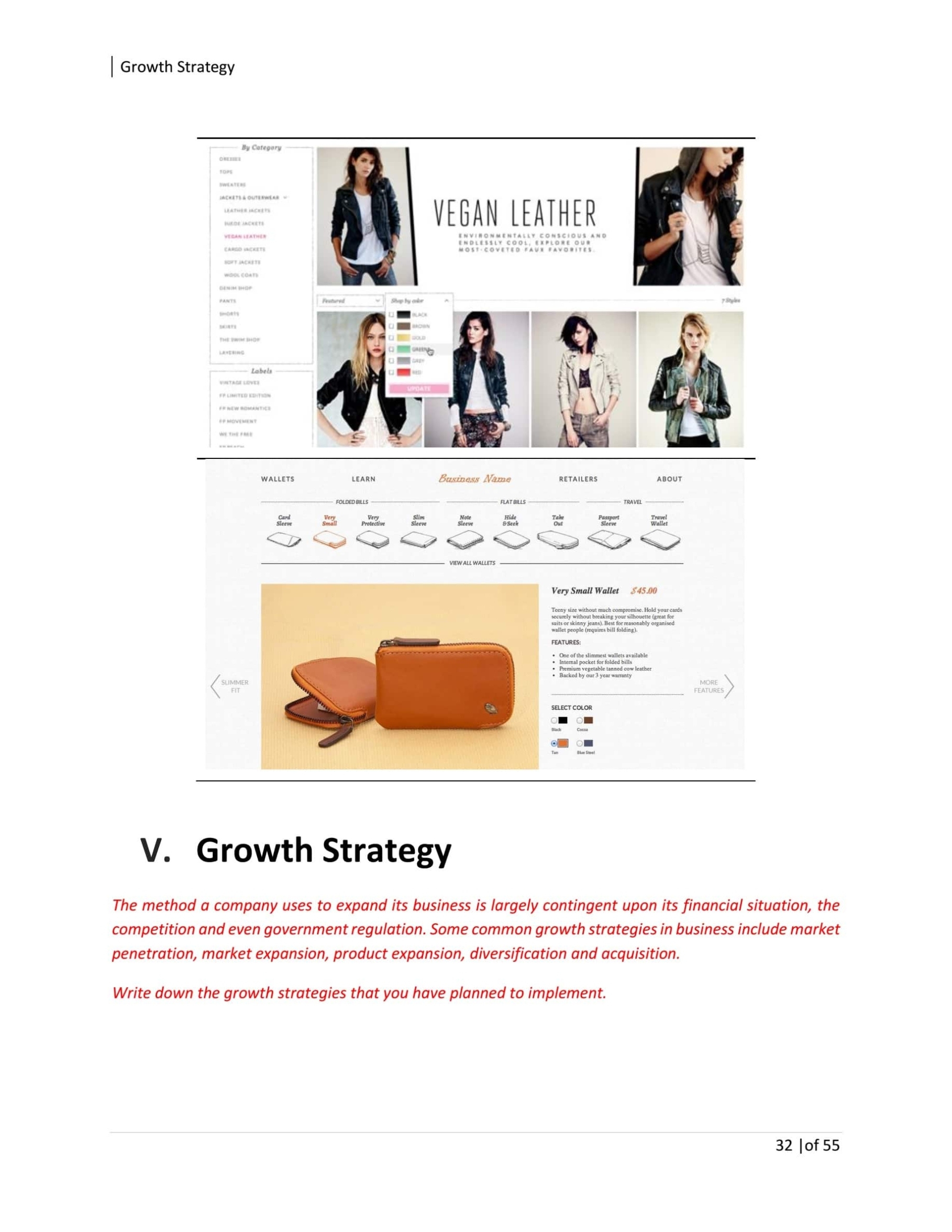 Online Fashion Boutique Business Plan Template Sample Pages – Black Box With Regard To Online Store Business Plan Template