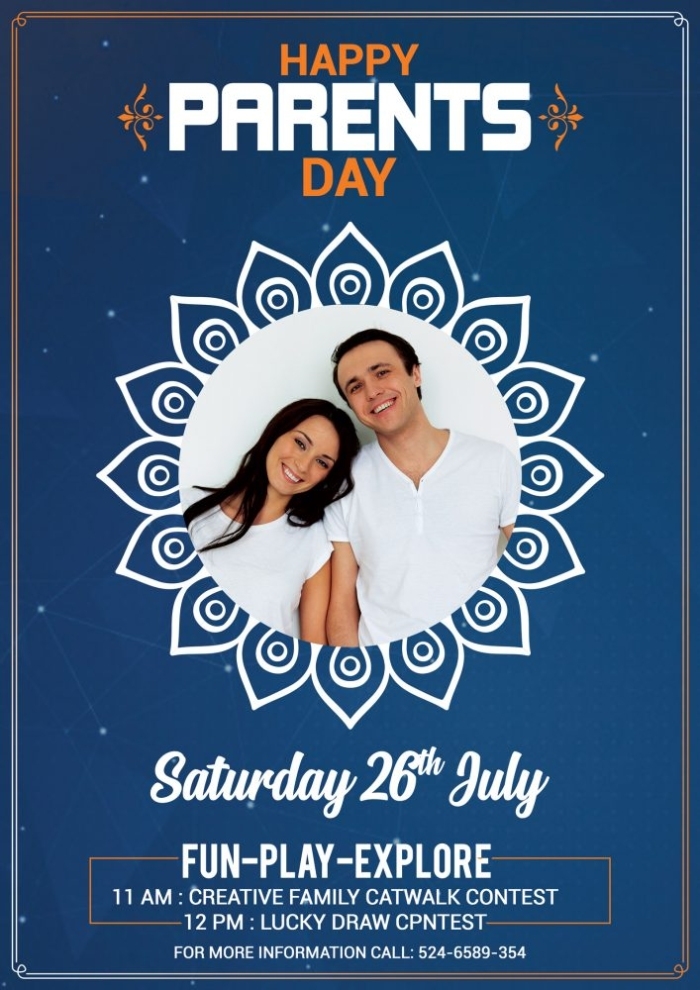 Parents Day Flyer Template+Social Media | Freedownloadpsd With Regard To Picture Day Flyer Template