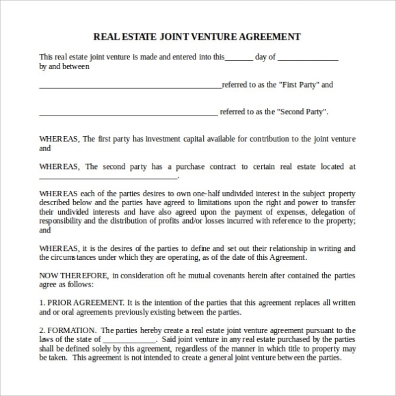 Partnership Agreement Sample Word | Hq Printable Documents Regarding Real Estate Investment Partnership Business Plan Template