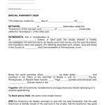 Pennsylvania Special Warranty Deed Form Download Printable Pdf In Limited Warranty Agreement Template