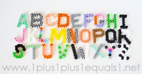 Perler Bead Alphabet – 1+1+1=1 In Hama Bead Letter Templates
