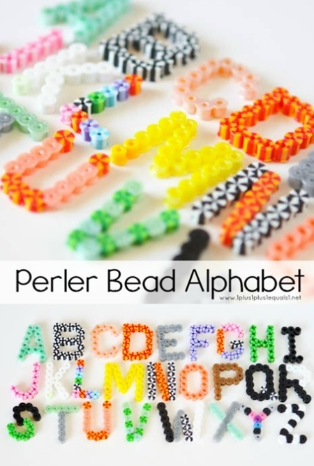 Perler Bead Alphabet - 1+1+1=1 Throughout Hama Bead Letter Templates