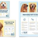 Pet Grooming Service Flyer &amp; Ad Template Design inside Dog Grooming Flyers Template