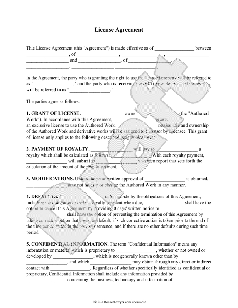 Photo Licensing Agreement Sample – Dream Inuyasha Intended For Photography License Agreement Template