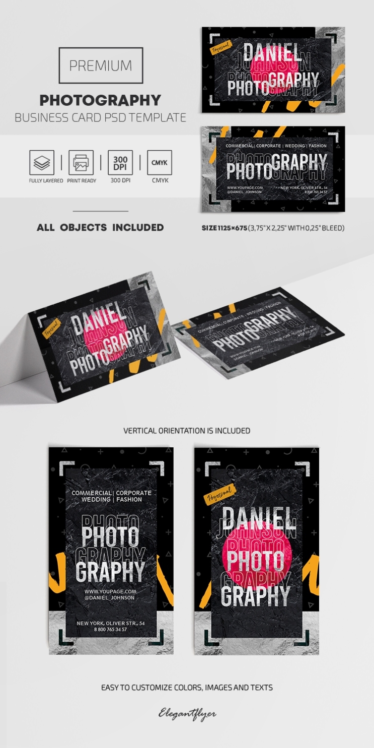 Photography – Psd Business Card Template | By Elegantflyer Regarding Photography Business Card Template Photoshop